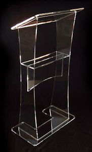 Perspex Lectern