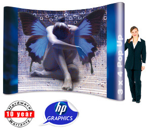 4x3 pop-up display with graphics