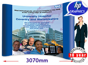 3 x 4 POP UP EXHIBITION STAND WITH GRAPHIC