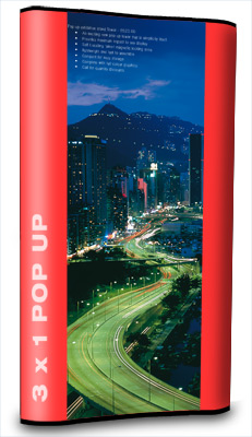 UK&rsquo;S BEST SELLING 3 x 1 POP-UP with graphics