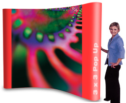 Graphic pop-up stands
