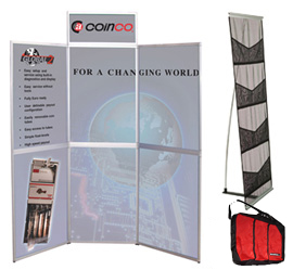 TITAN 6 PANEL ALUMINUM FOLDING DISPLAY BOARD BUNDLE