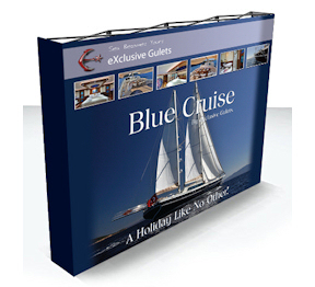 ax Fabric is one of the quickest easiest way to create a large backdrop for retail, shopping centre or exhibition displays. These lightweight systems have a high quality printed fabric graphic velcroed to the frame that stays on even when packed away.