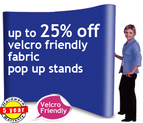 pop up fabric stand