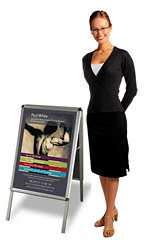 poster display freestanding