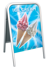 Double sided A board with 500 x 700mm display area