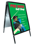 Double sided poster A board