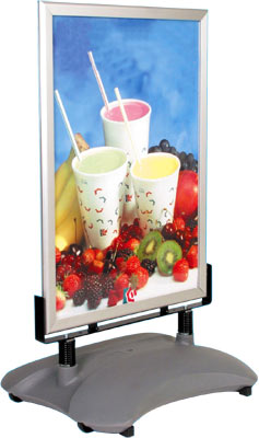 Forecourt poster display