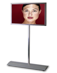 42" PLASMA SCREEN DISPLAY STAND WITH GRAPHIC PANEL