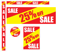 25% off shop poster