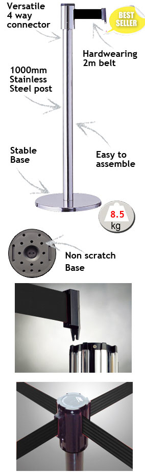 retractable crowd contol stanchions