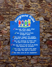 wall sign for school