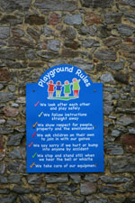 plastic sign