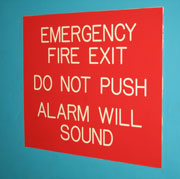 wall mounted perspex sign