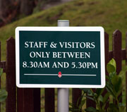 post mounted school sign