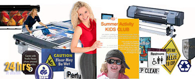 A full range of weatherproof outdoor durable signs and eyecatching indoor signage