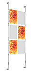 Wall Mounted Double Poster Kit A4 x 3