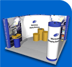 Custom modualr trade show stands