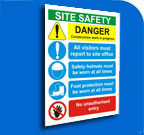 site board signs