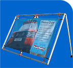 Banner Frames for outdoor events
