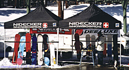 EZ-UP PORTABLE INSTANT SHELTERS