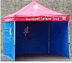 ECO 10 - 3m x 3m frame with roof x3 Solid side walls x1 Middle zipper wall Guy/Stake Kit Shelter carry bag 