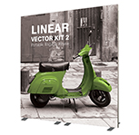 2m wide graphic display stand 