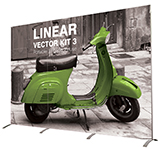 3m wide graphic display stand