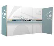 Large S shaped display stand