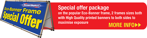 Special offer package on the popular Eco-Banner frame