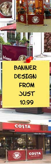 Cafe Windbreaks Banner Design