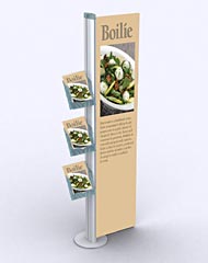 multifunctional Dynamic Poster Display ideal for instore POS and showrooms