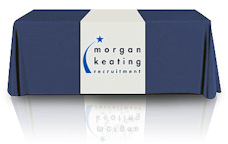 Event Table + Cover + Throw - Trade Show Exhibit