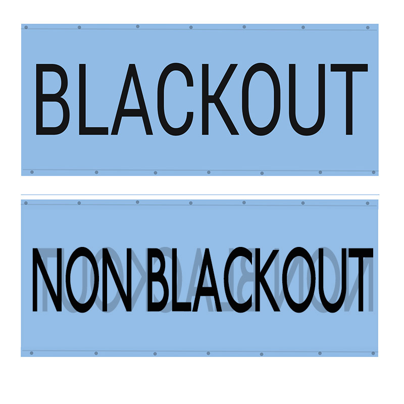 blackout stops opposite side coming through