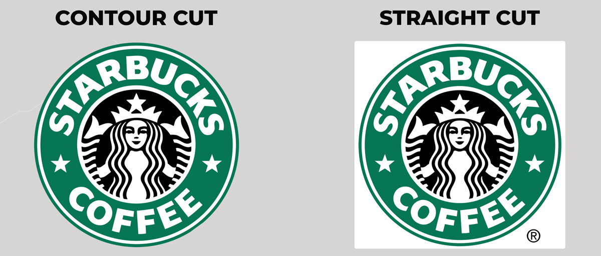 Guide on the difference between straight cut and contour cut stickers