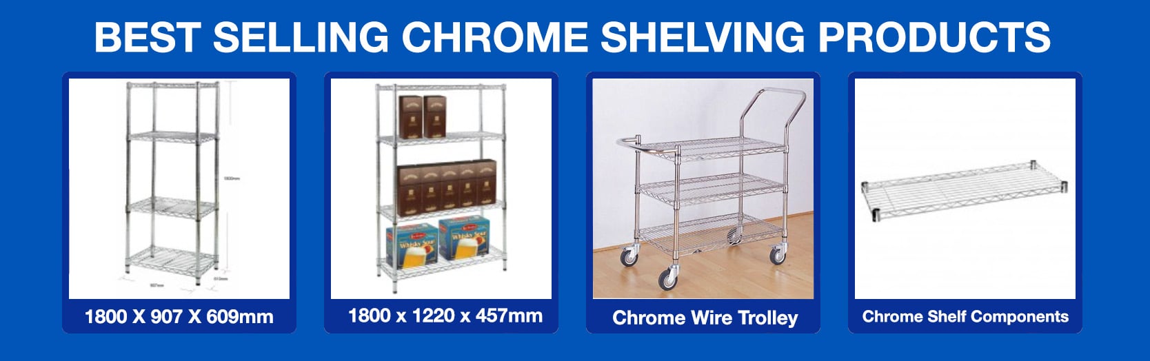 Best Selling Chrome Shelves