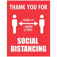 General 'Social Distancing' poster for public awareness