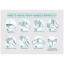 Covid poster reminding to 'Wash Your Hands' frequently