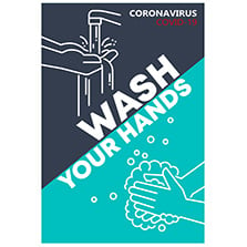 Wash Your Hands' Covid poster to reinforce hygiene practices