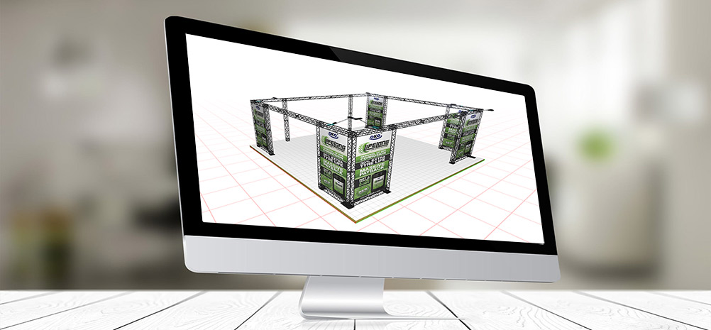 Showcase of Discount Displays folding exhibition truss in event settings