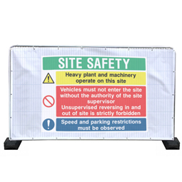 Safety Banners for Heras Fencing