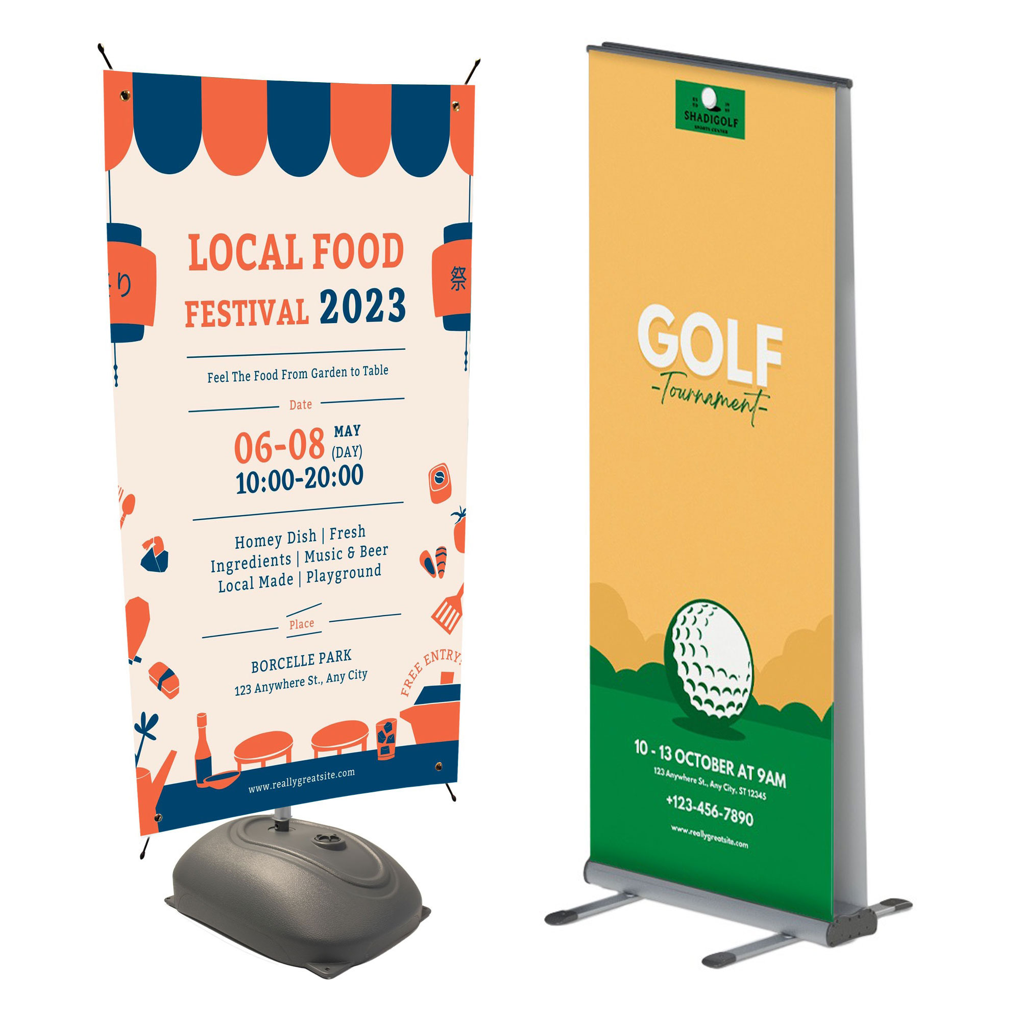 Outdoor Banner Stands