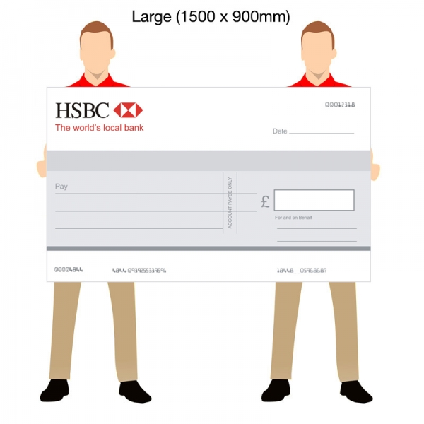 Large Promotional Cheques