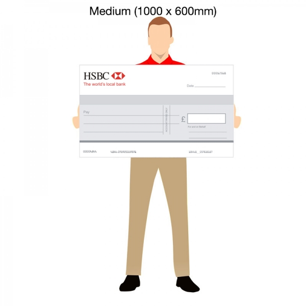 Medium Novelty Cheques - 1000x600mm