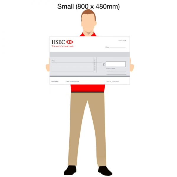 800x480mm Novelty Cheque