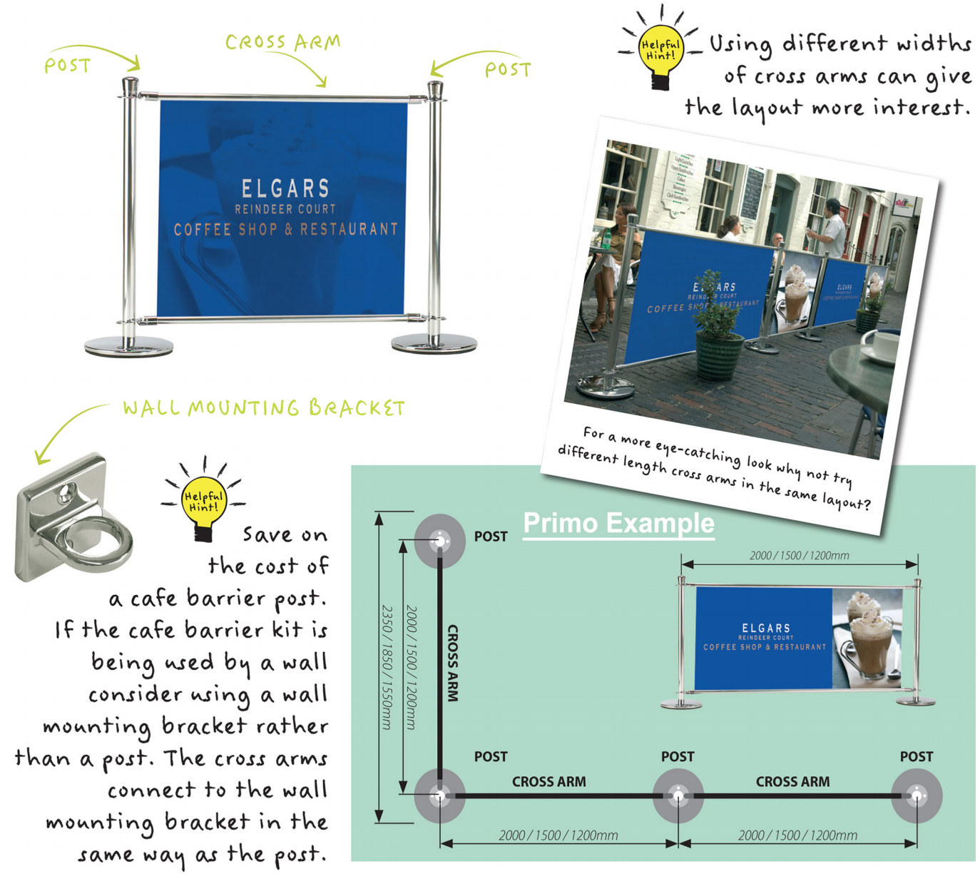 Technical installation guide for durable cafe barrier setups