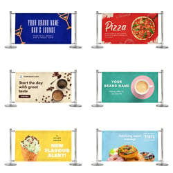 Pre-designed cafe banners