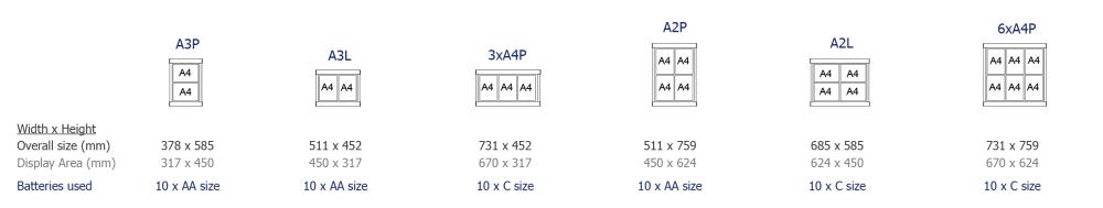 menu case dimensions