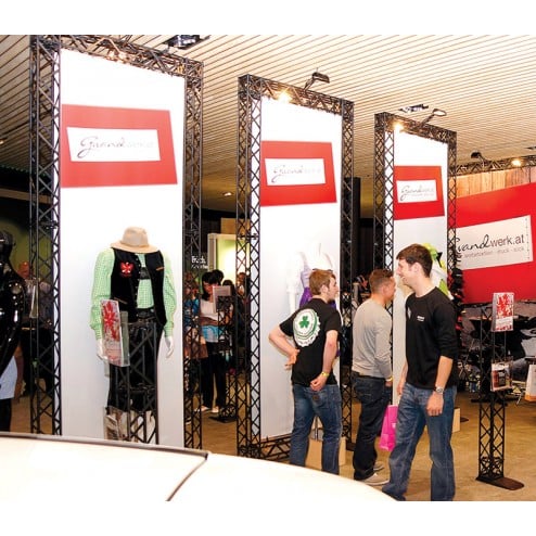 Detailed view of Discount Displays' truss solutions at events