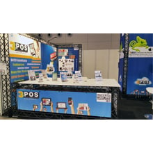 POS display stand using truss system